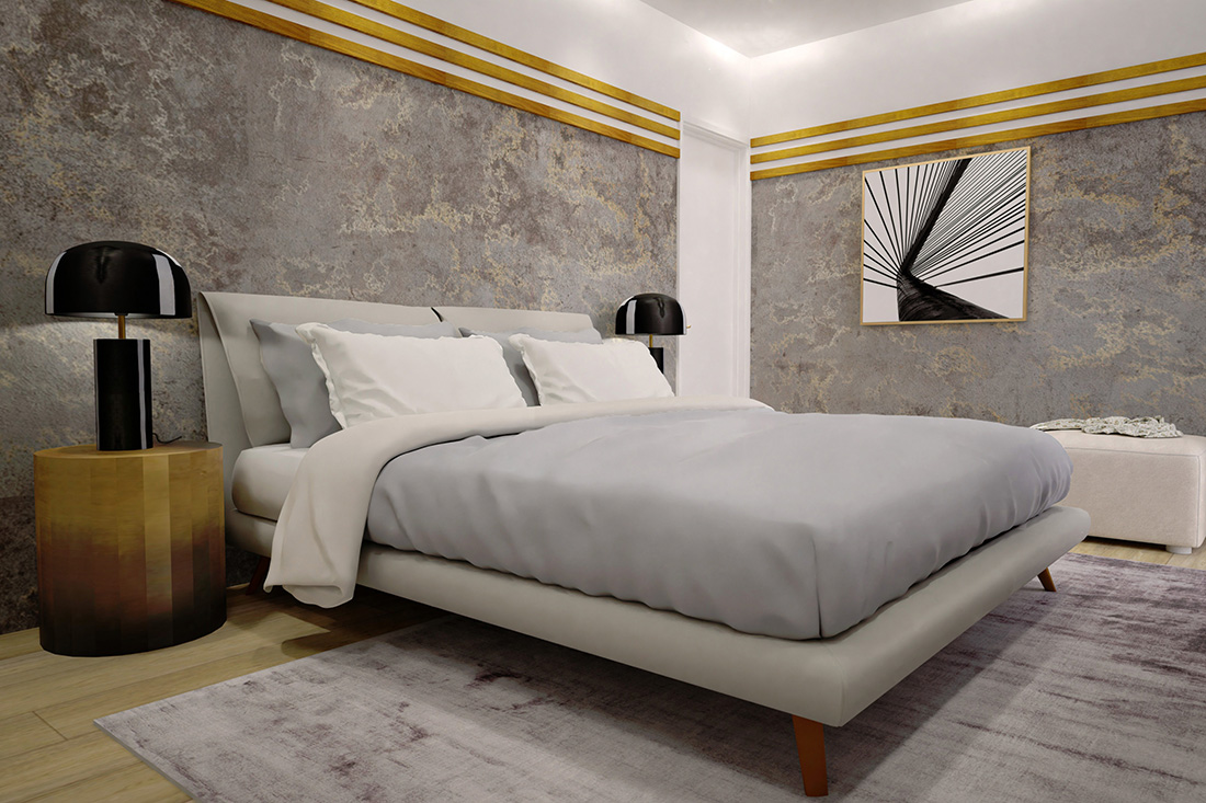 Vila Orbanići dizajn spavaće sobe
